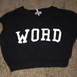 Black crop top